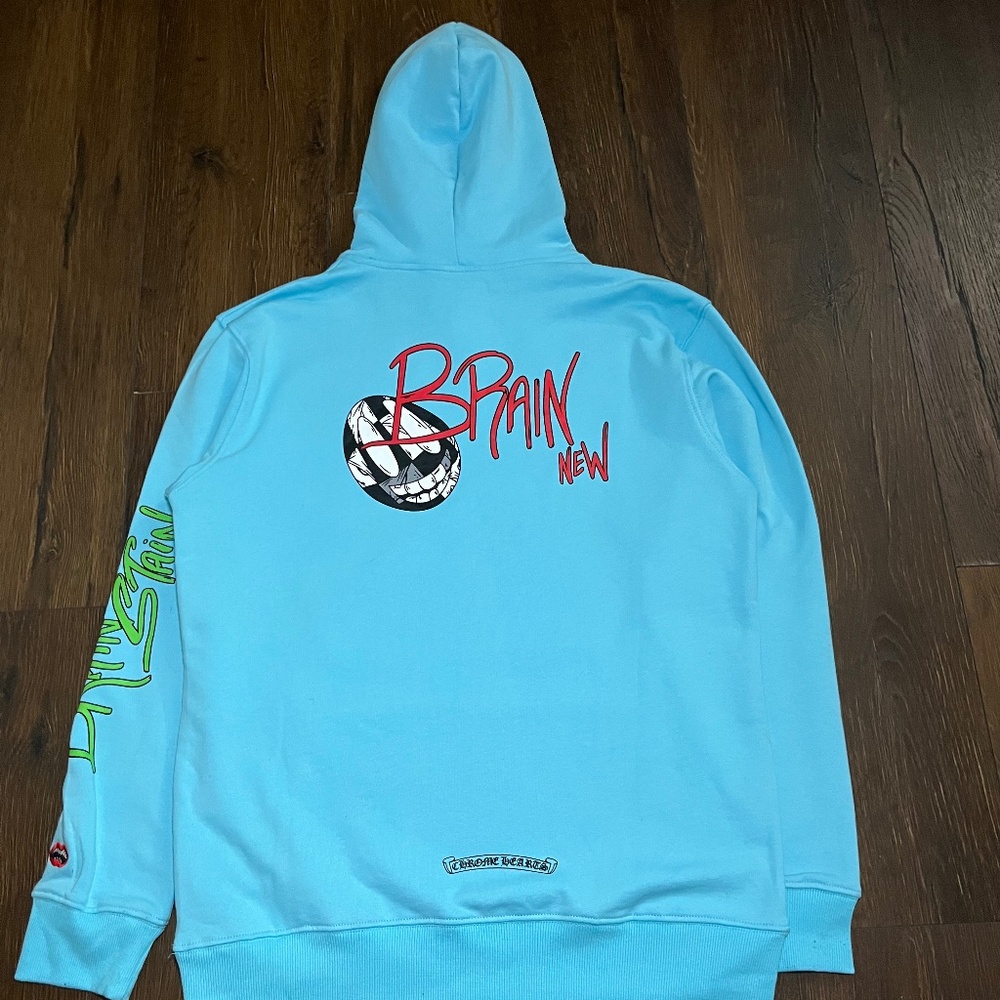 Graphic Hoodie — Sky Blue / Street Art
